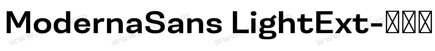 ModernaSans LightExt字体转换